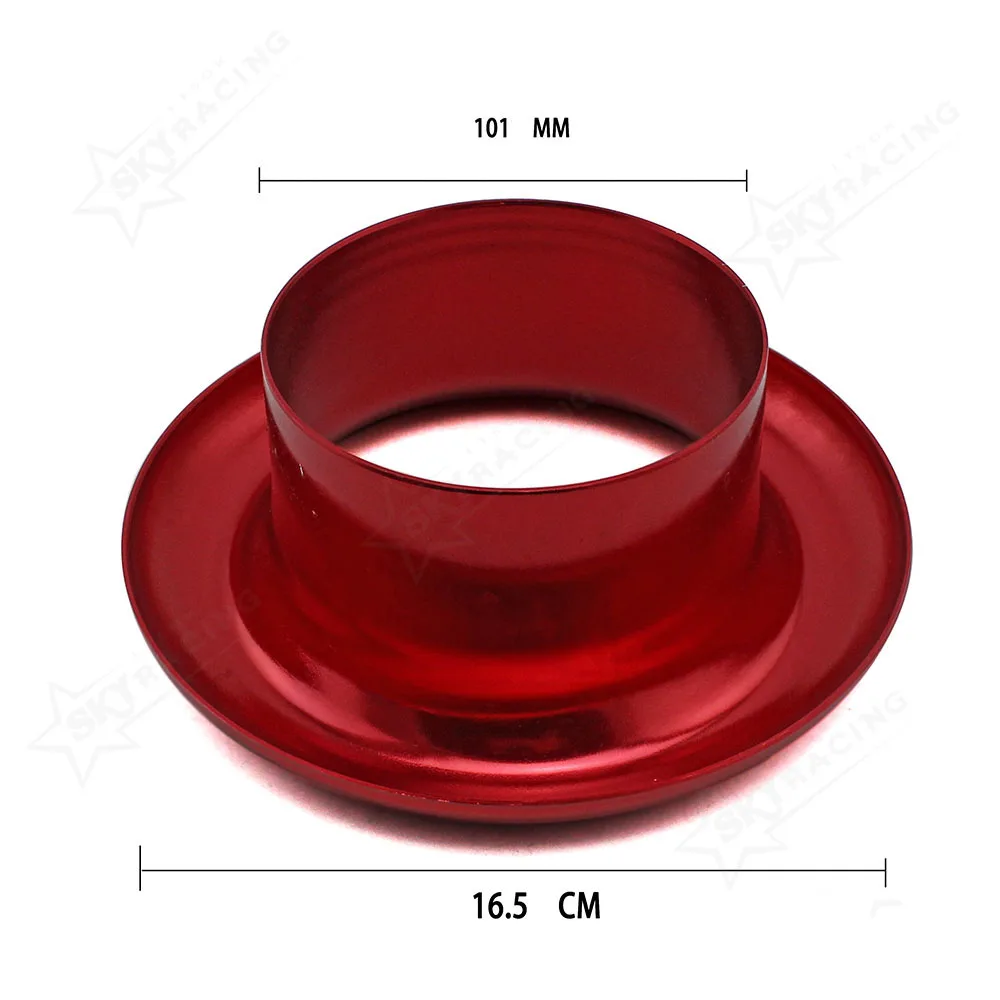 Aluminum 3 Inch Horn Cold Air Compressor Intake Suction Inlet Suction Inlet Funnel Turbo Kit