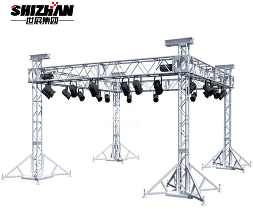 
Hot Selling Latch Type 12inch Square DJ Lighting Truss Towers 