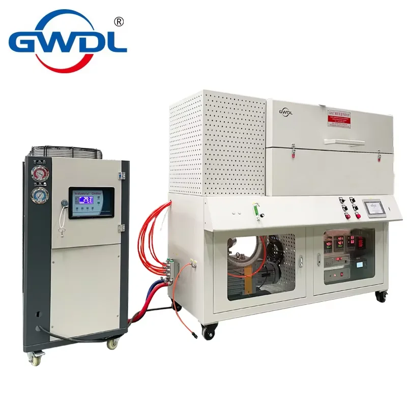 1200 degree High temperature and high vacuum atmosphere aging furnace small laboratory rotary kiln