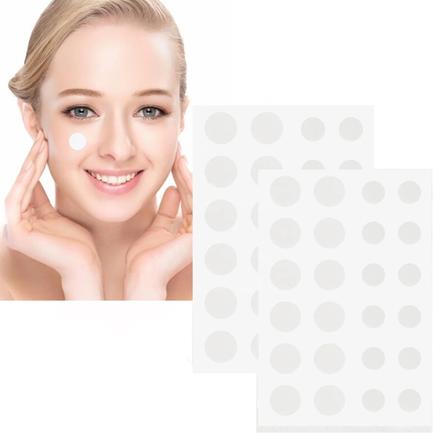2022 Best selling 24 Count Acne Pimple Patch Translucent Hydrocolloid Patch Spot Treatment Zit Stickers for Face and Body