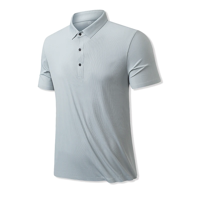 Wholesale Nylon & Polyester New Design Polo Golf Shirts Custom Short Sleeves High Quality Printed Logo Business Polo Shirts