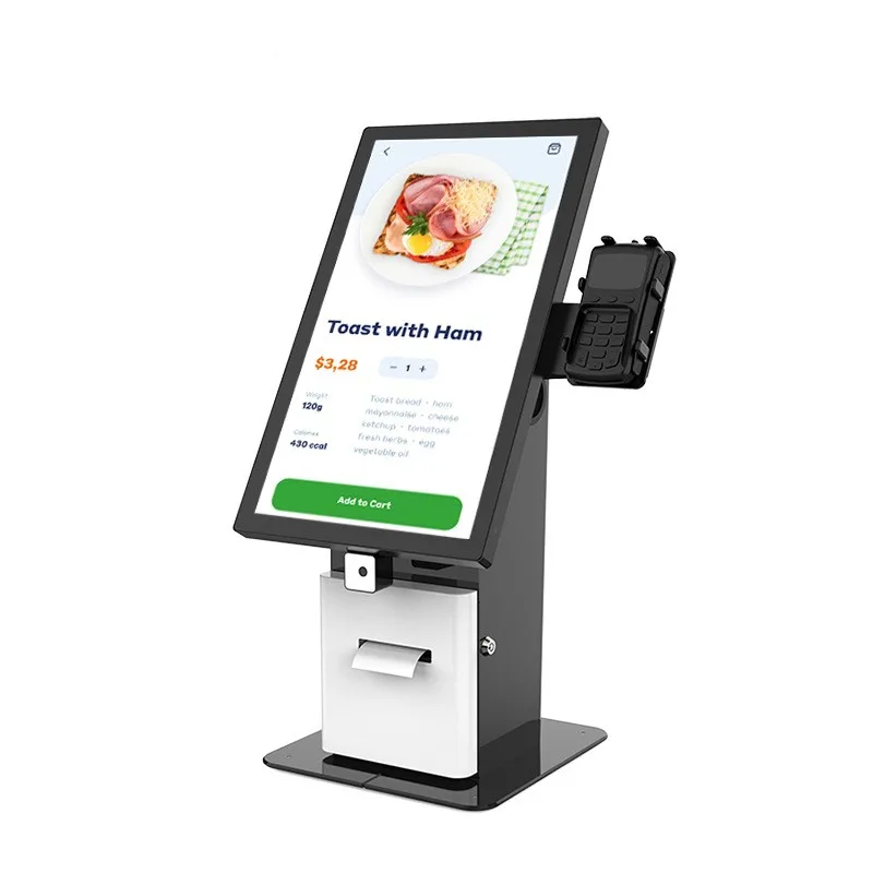 Desktop Self Ordering Kiosk Android System Self Service Payment Kiosk Restaurant Tablet Touch Screen kiosks