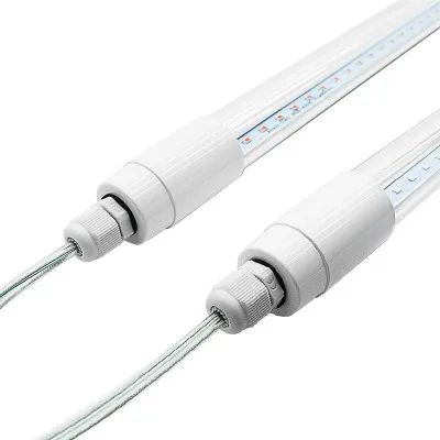 Светодиодная трубка T12 для птицы IP67 3 фута CRI97 SMD5730 без мерцания Прозрачная крышка водонепроницаемый светящийся белый свет лампа для тела молочная силовая пленка