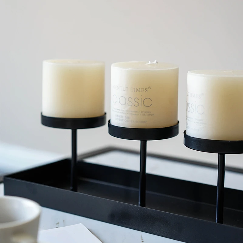 TRUST Iron Crafts Candlestick Customizable Candlesticks Multiple candlesticks row type simple advanced candle holder