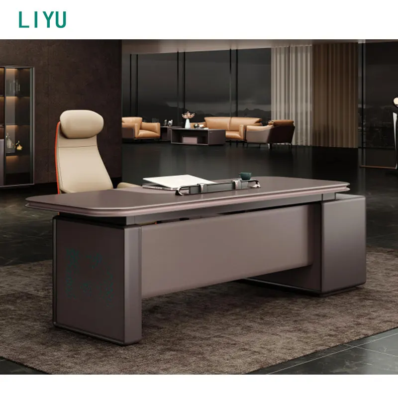 Liyu New design manager office desk ceo office desk luxury executive director office table for business furniture
