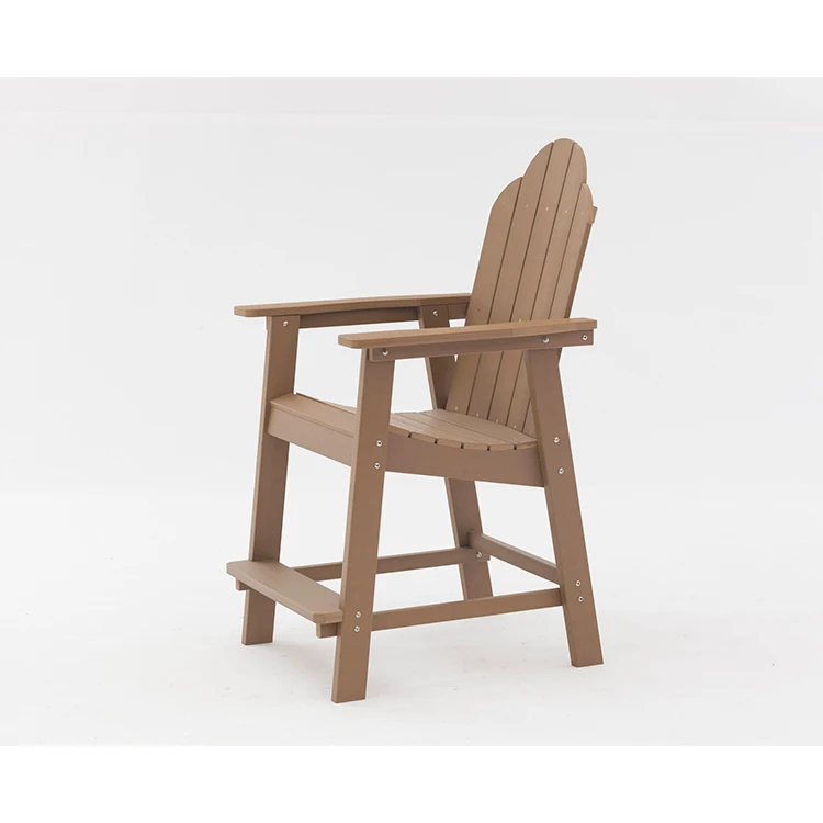 UPLION factory wholesale environmental recycled plastic wood PS adirondack chair for balcony garden and beach
