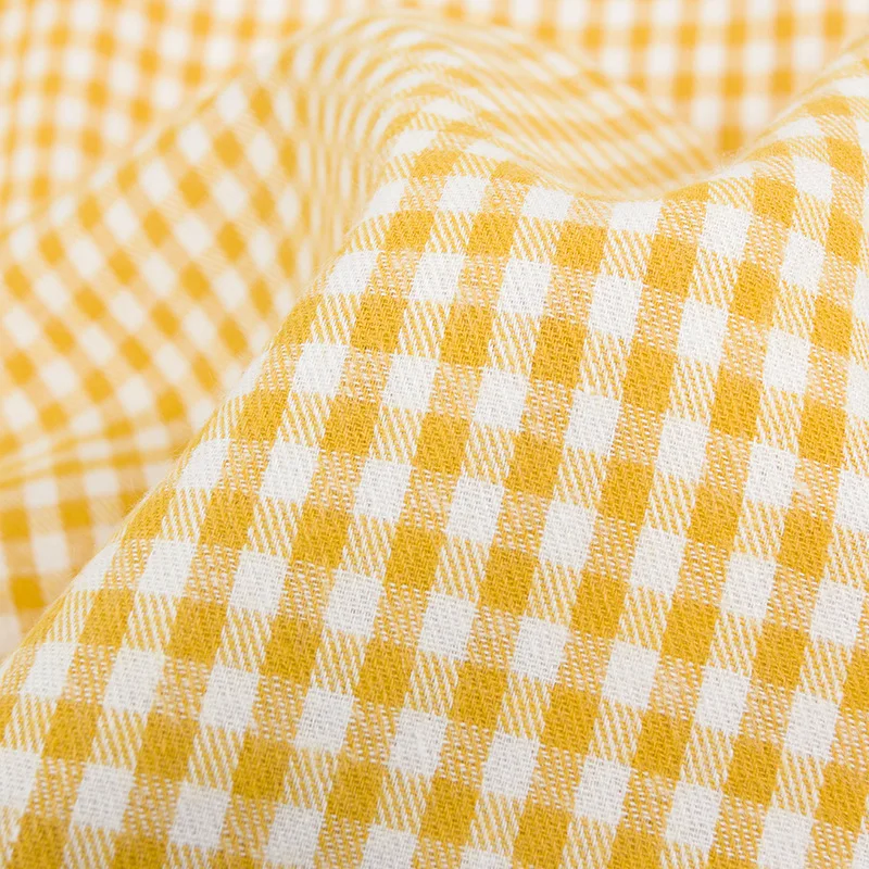 Check cotton stripe fabric yarn dyed cotton / polyester / cotton / TC / CVC plaid fabric for clothing surplus