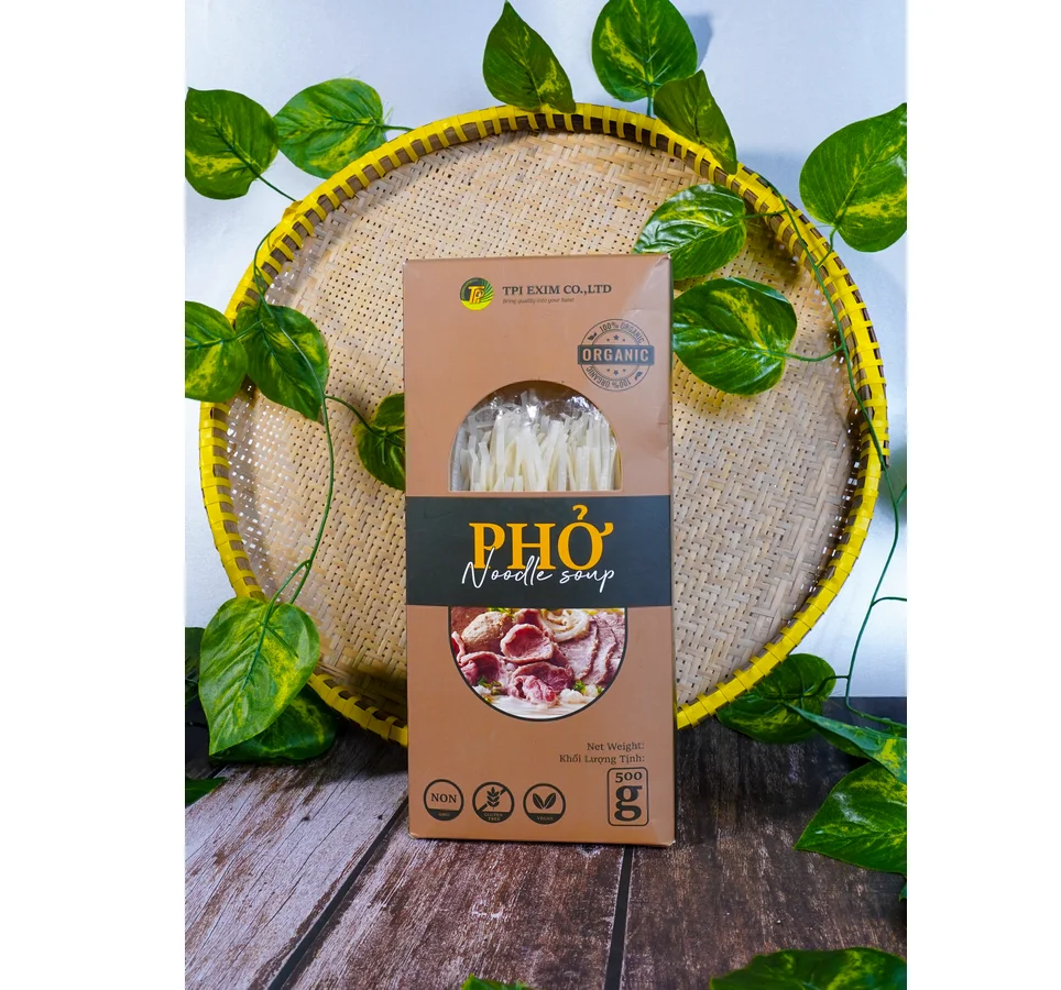 Органическая рисовая лапша 50 г из тайской премиальной лапши оптом из Вьетнама из экспортного риса