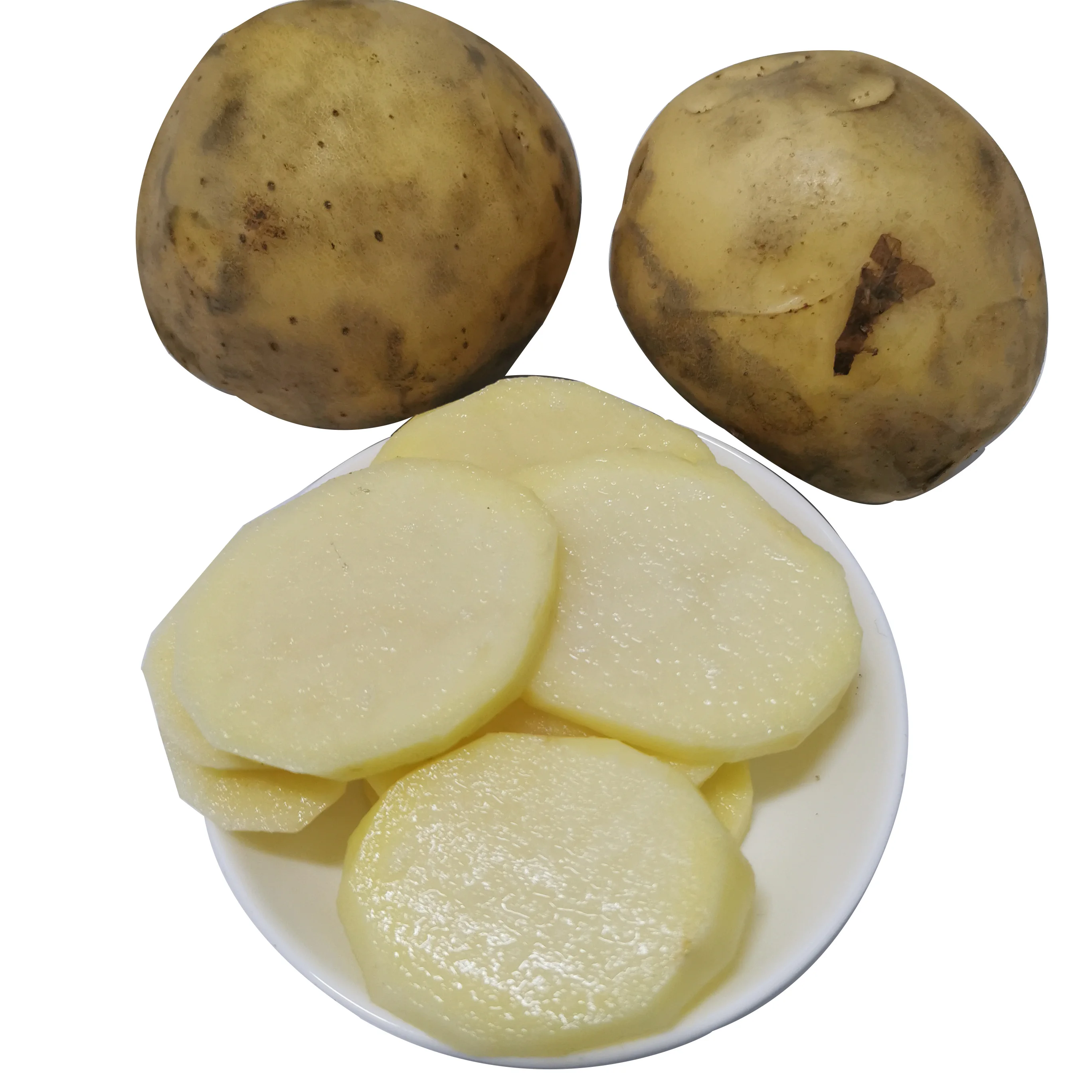 Fresh yellow potatoes