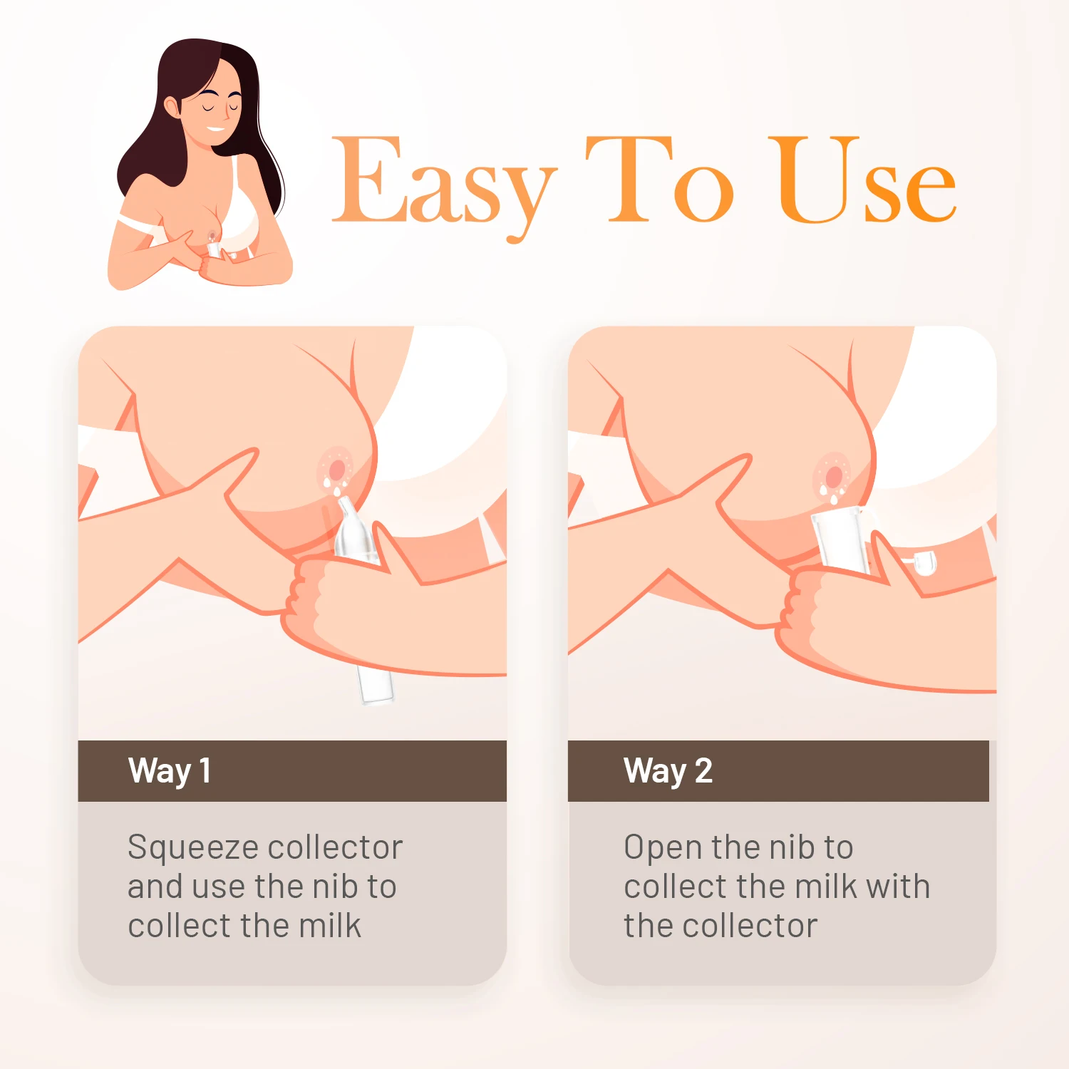 HORIGEN BPA Free 5ML Colostrum Collector Baby Feeding Silicone Breast Milk Collector for 0-12 Months Usage in Food