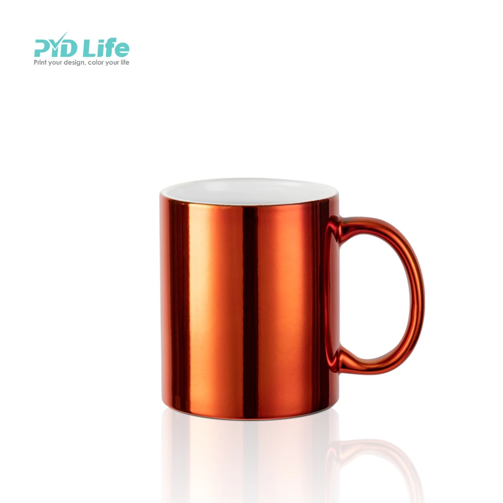 PYD Life 11 oz Custom Printing Drinking Directly Wholesale Creative Travel Plate Ceramic Mugs