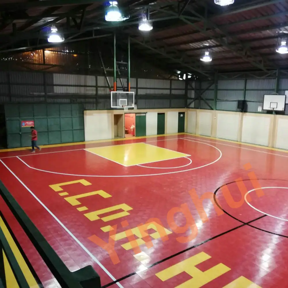 I-03 Yinghui Indoor Basketball Futsal Volleyball Sport Floor Tiles High Quality Plastic Floor Tile