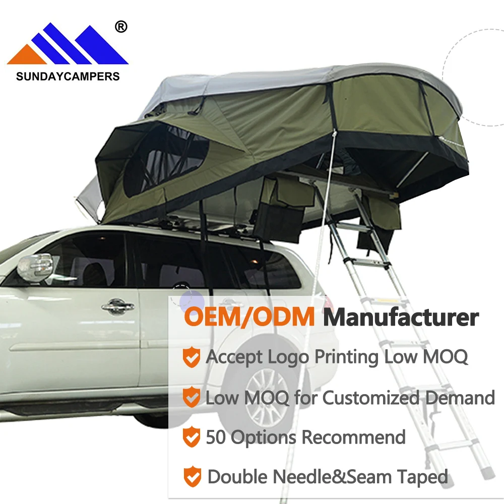 Wholesale Custom 4x4 Roof Tents Skylight Off-road Camping Camper Soft Cover Rooftop Tent Uk Roof Top Tent