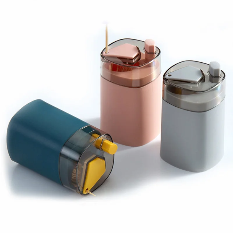 OXGIFT Wholesale Push plastic automatic dispenser toothpick holders box