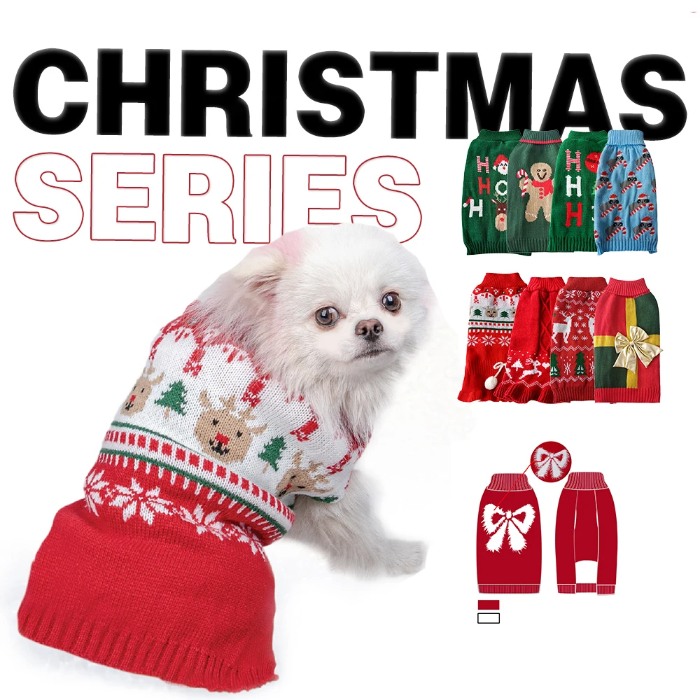 Manufacturer Wholesale Custom Logo Red Clothes Cat House Dog Bed Christmas