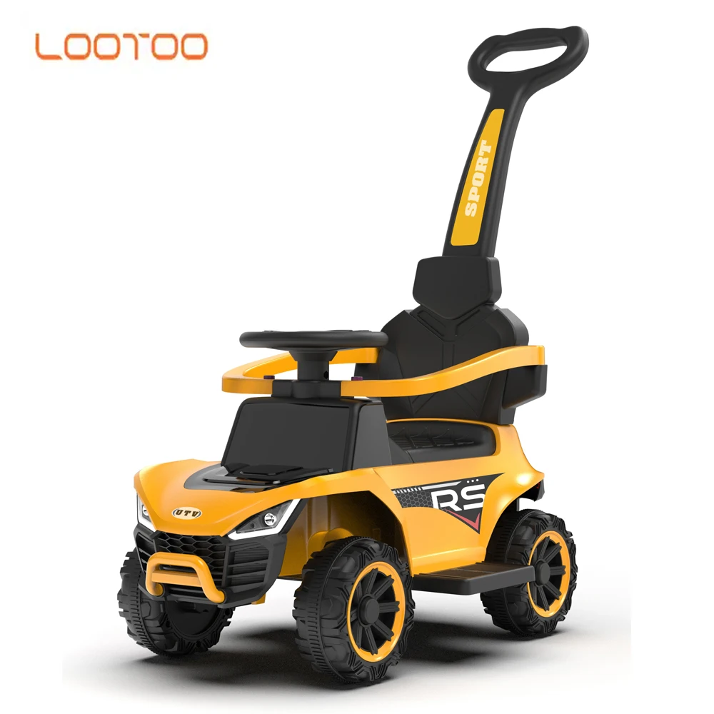 Cheap 4-in-1 Push Pedal Ride on Car for Toddlers Baby Toys Vehicle Four-wheel Chidren Swing Car Kids Sliding Car with Push Bar