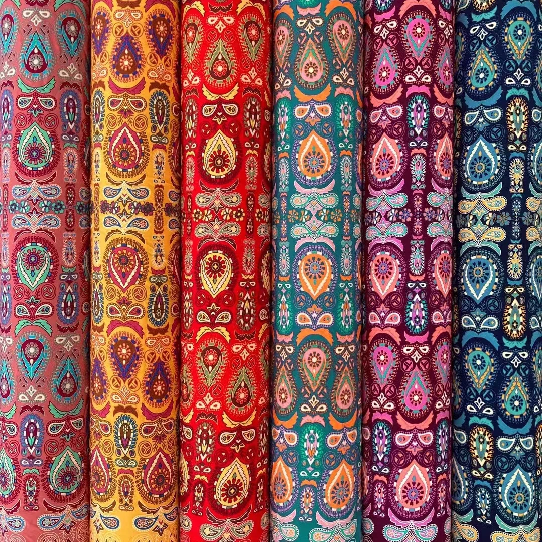 4 Way Stretch Nylon Spandex Fabric For Swimwear Sports Plain Color Printing Fabric