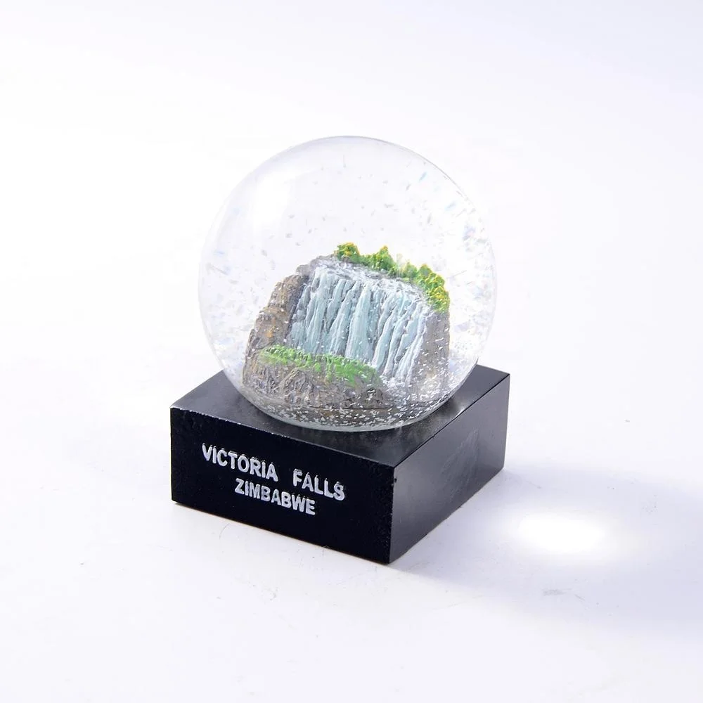 Resin Custom Vintage Falls Zimbabwe Snow Globe Music Snow Globes Resin Art
