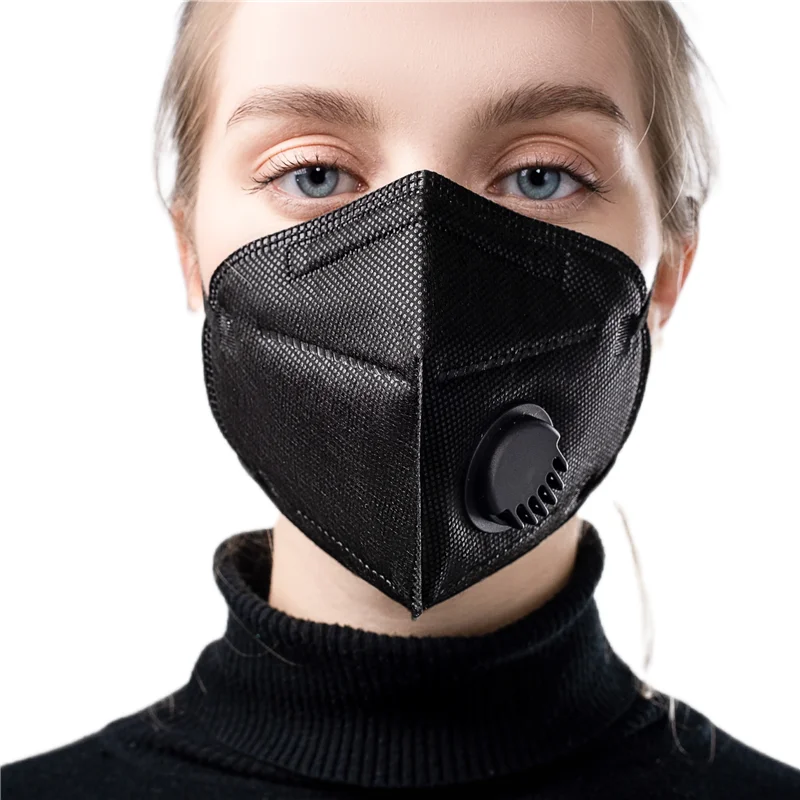 Складные маски-карандаши Negra 6 цветные маски FFP2 Black KN95 черная маска для