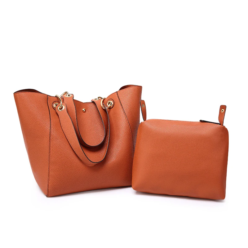 Simple Design Large Capacity Magnetic Closure Luxury PU Leather Tote Women Handbags for Girls Ladies