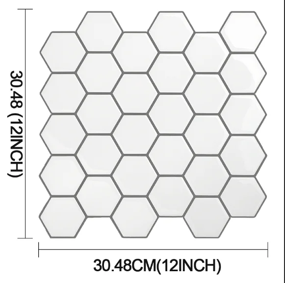 Self-adhesive wholesale assembly hexagon 3d wallpaper acrylic mirror wall sticker for home decoration