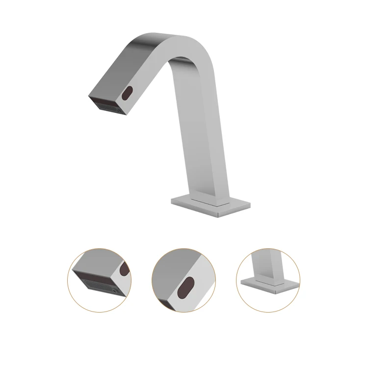 New Design Brass Chrome Motion Automatic Tap Smart Sink infrared Faucet Touch Sensor Water Mixer