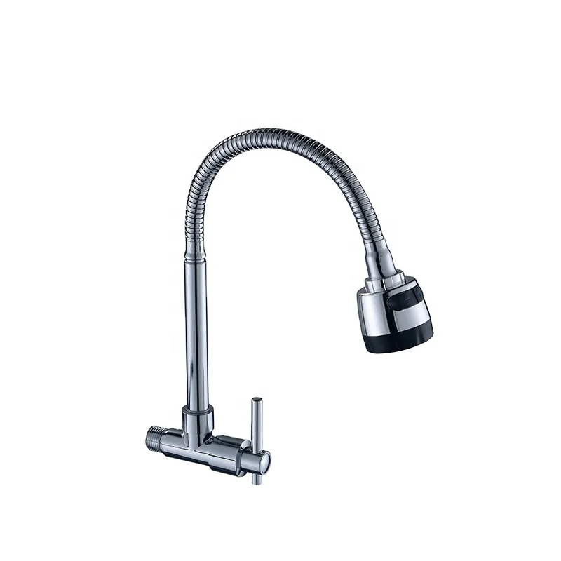 Taps Manufacture Faucet Mixer Single Lever Zinc Cold Faucet Taps Kitchen Zinc Material Wall Mounted Manufactures