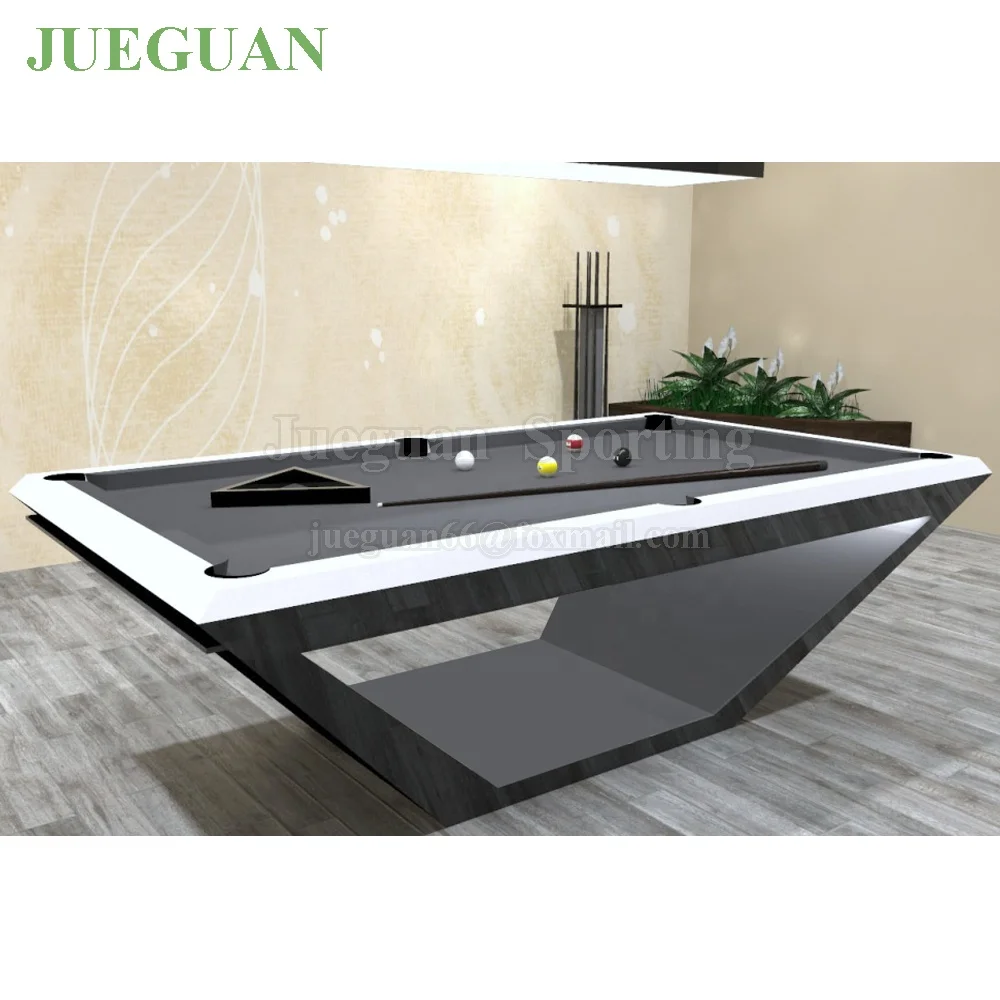 Multifunctional 2 in 1 Luxury Modern Oak Solid Wood 8ft Pool Table with table tennis top for Sale