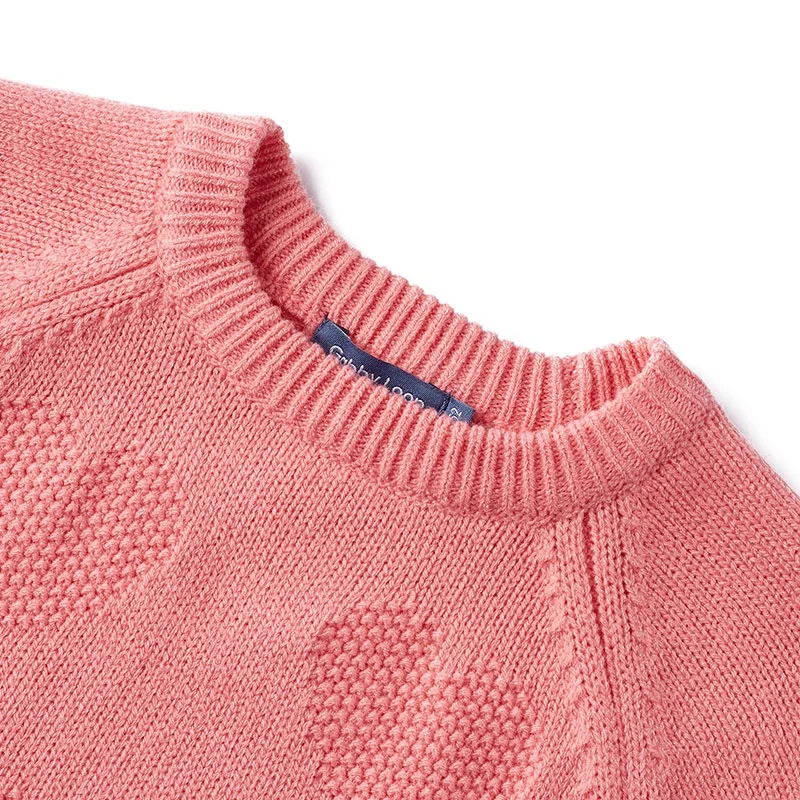 
Gabby Loop Kids Soft Winter Crew Neck Long Sleeve Plain Knit Wool Mix Pullover Sweater For Children Kids Sweaters Girls 