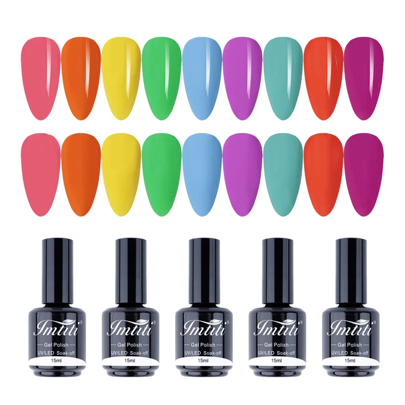 New Arrivals Professional Manufacturer Nail Supplies Custom Gel Nail Polish Uv Color Set 15 ML Private Label Uv Gel