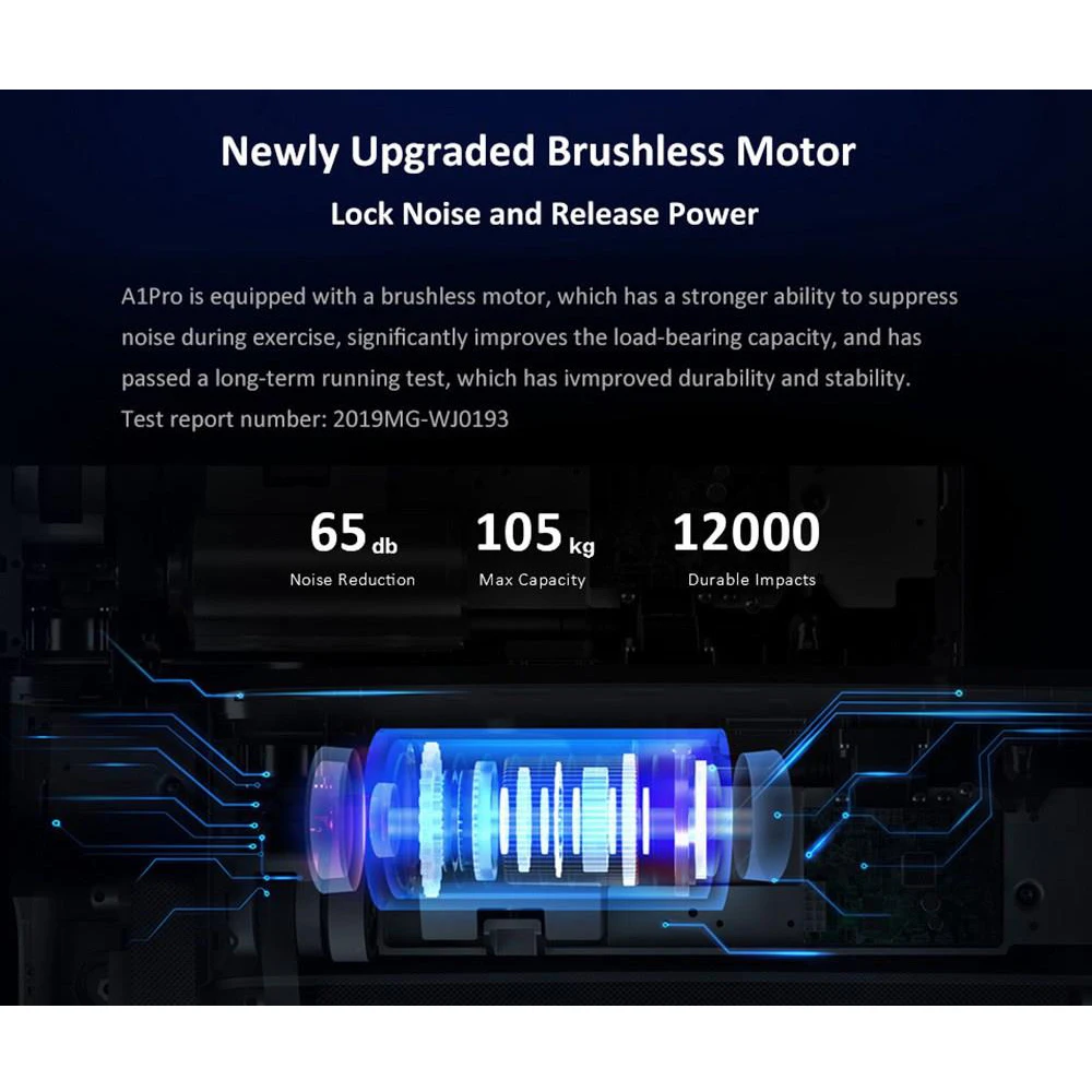 WalkingPad Treadmill Walk A1 Pro Under Desk Folding Quiet Walking Pad Device Footstep Control Speed Remote Control Workout Home