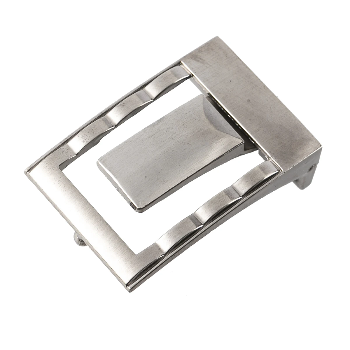 YIXI PLA-HD-A 35mm Metal Rotatable surface Plate Buckle pattern belt buckle With Flip surface Wholesale Low-priced belt Buckle
