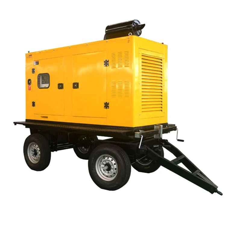 High Efficiency 3 Phase 100kva Trailer Diesel Generator Set with Cummns Engine