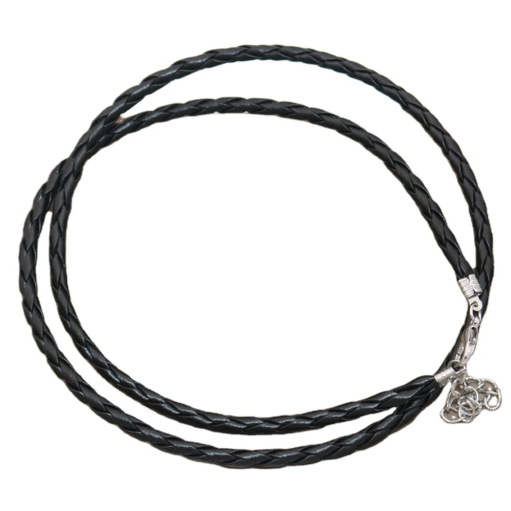 Korea Leather Cord Rope Chain Necklace Men Fashion Jewelry Womens Accessories Making