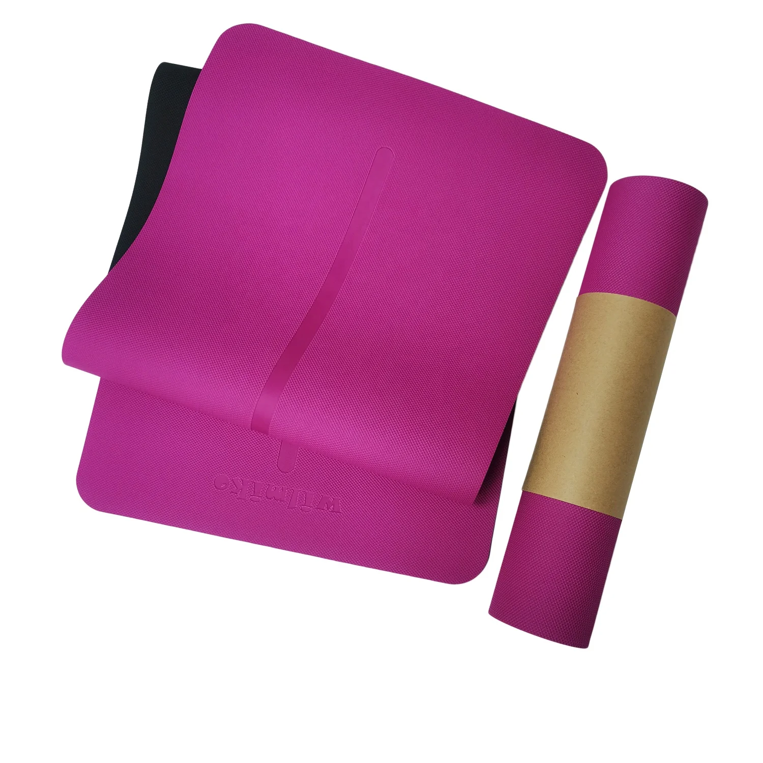 Hunlon Manufacturer Customized Yoga Mats TPE ECO Friendly yoga mat tpe pink