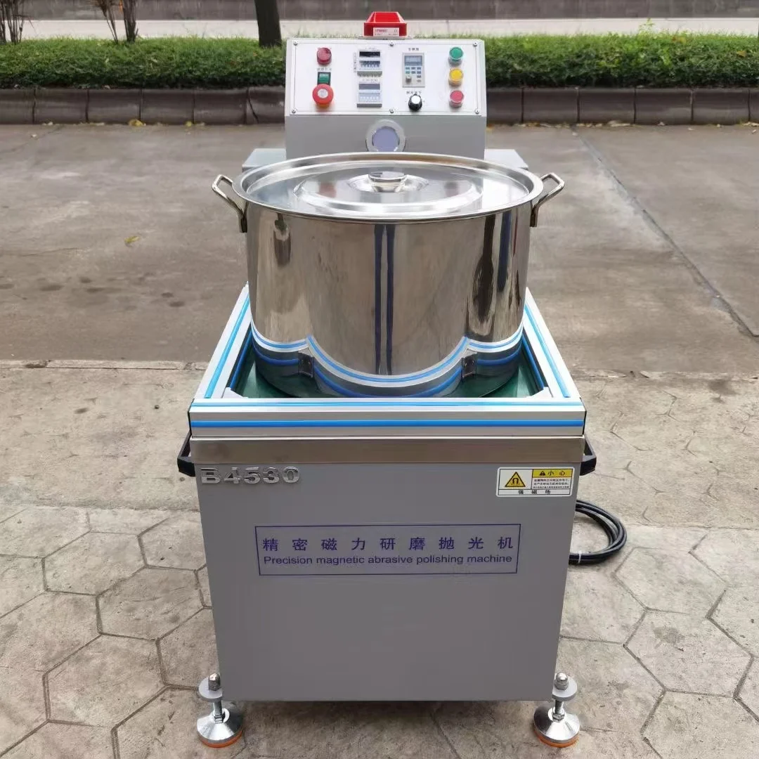 Magnetic polishing machine for metal surface polishing and rust removal