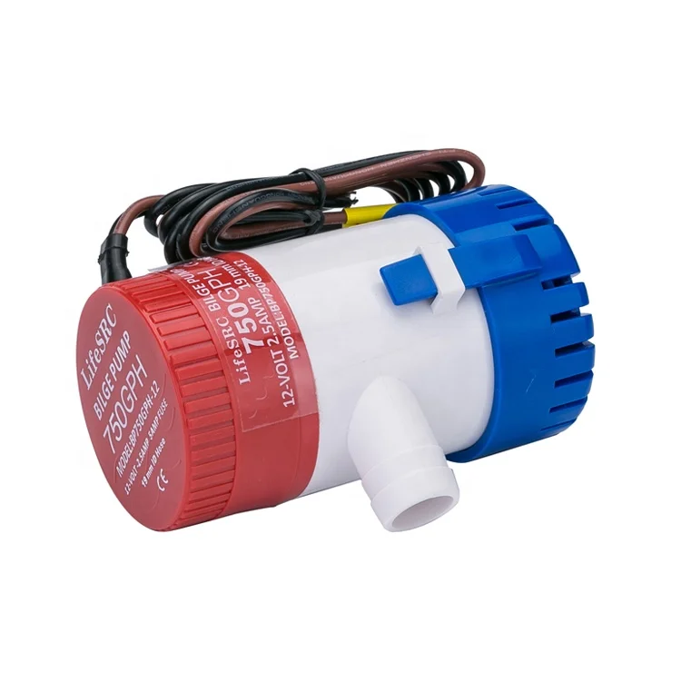 
LifeSRC BP1100-12V-24V Bilge marine pump for yacht,29mm ID Hose 