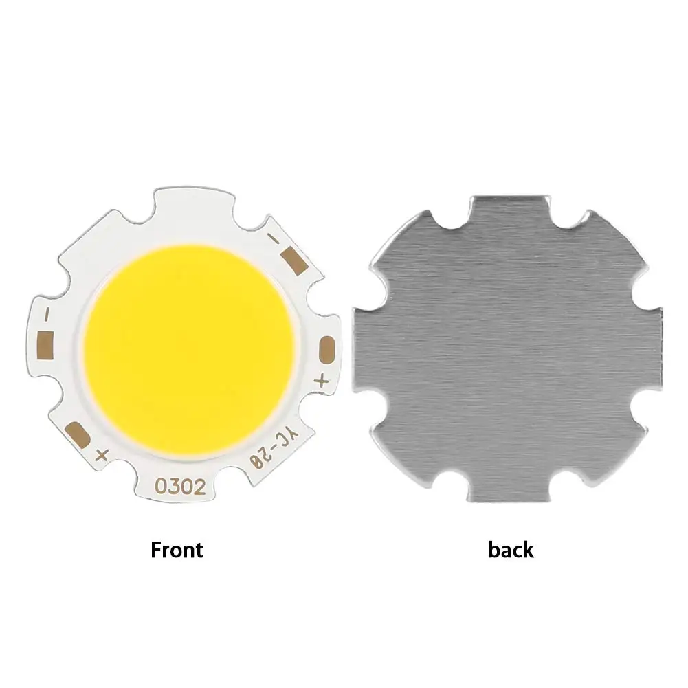 Круглые светодиодные чипы, чипсы, 10 шт., круглые COB 3 Вт, высокая мощность, светодиодная лампа, лампа, теплый белый/натуральный белый