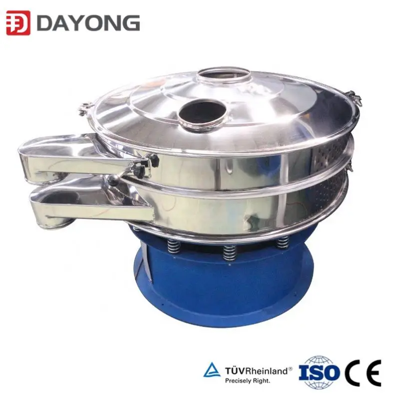 2 layer automatic food grade vibrating grading sieve for salt