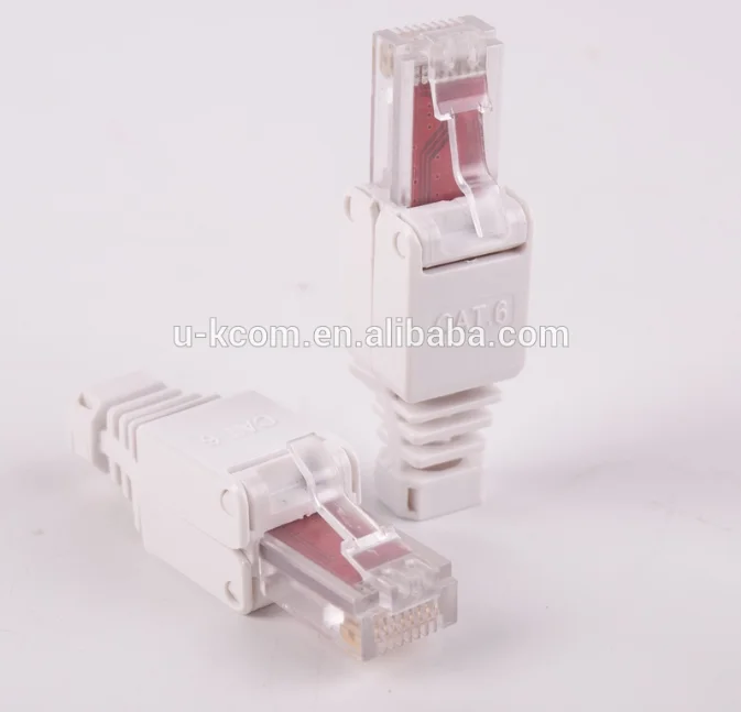 Модульный разъем UTP Cat6a без инструментов RJ45 keystone сетевой