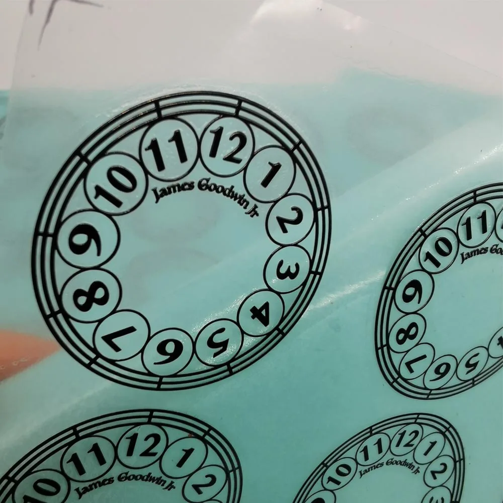 Выполненный на заказ лучший новый циферблатом 3d никель-металл производства Круглый циферблат этикетка наклейка