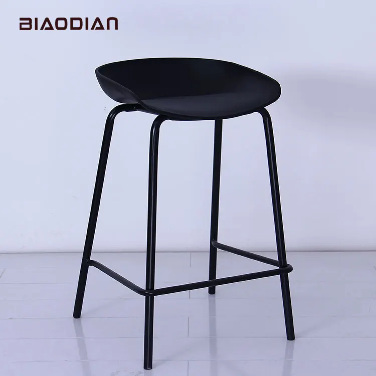 modern furniture sillas para plastic seat high tabouret metal bar chair stool
