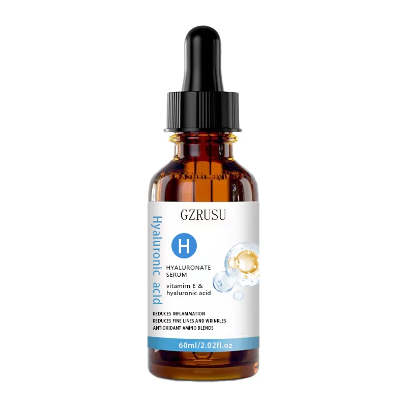 Custom Pure Hyaluronic Acid Serum for Anti-Aging Hydrating Facial Skin Care Product Hyaluronic Acid Serum For Face With Vitamin