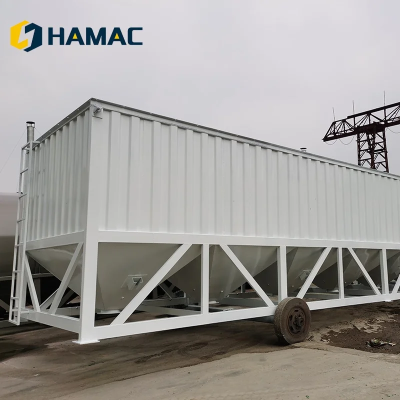 Hot Selling 100 Tons Cement Silo Concrete Foundation Cement tank Horizontal Fly Ash Bulk Cement Tank