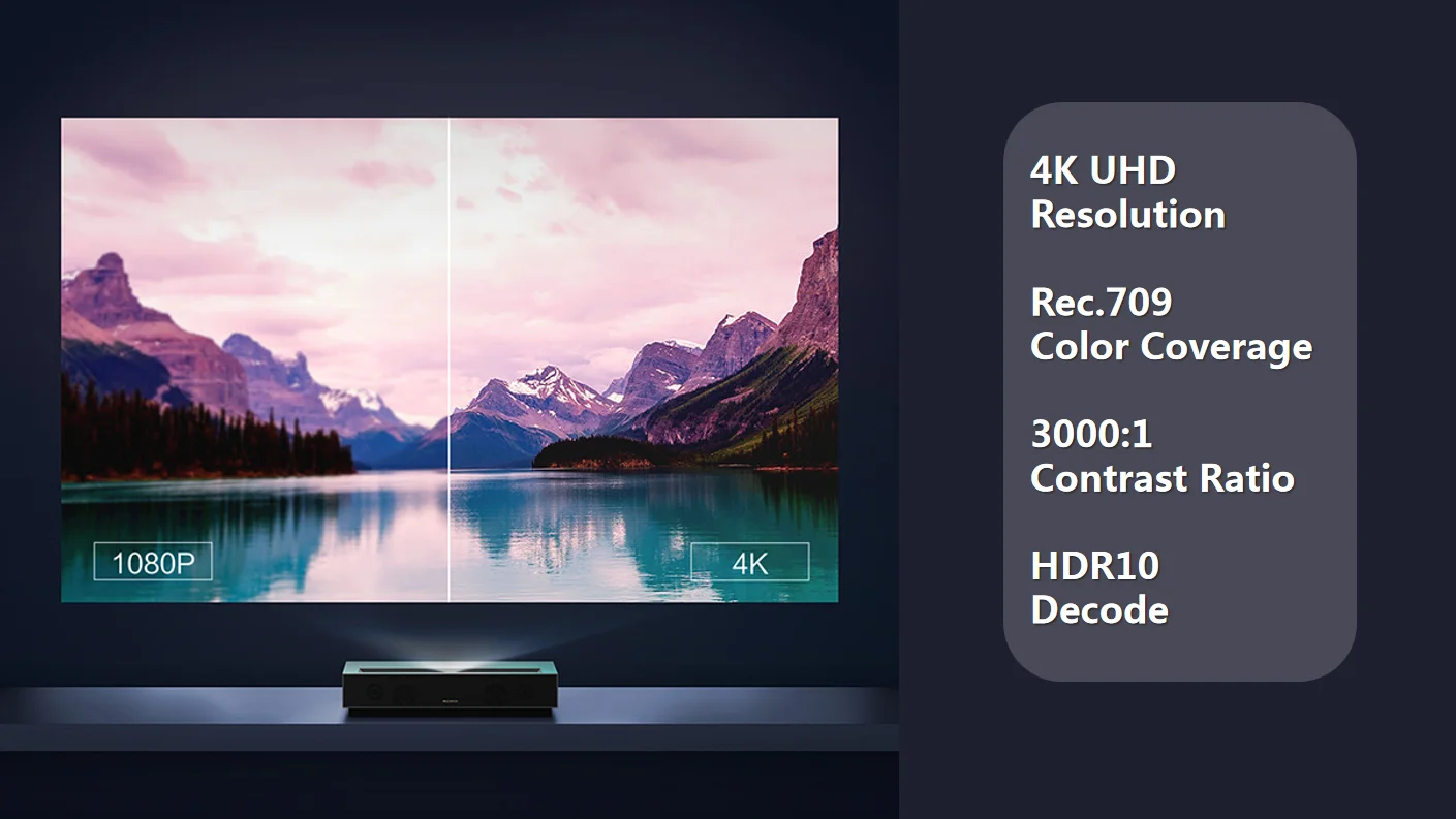  Лазерный проектор 4k короткофокусная система для домашнего кинотеатра