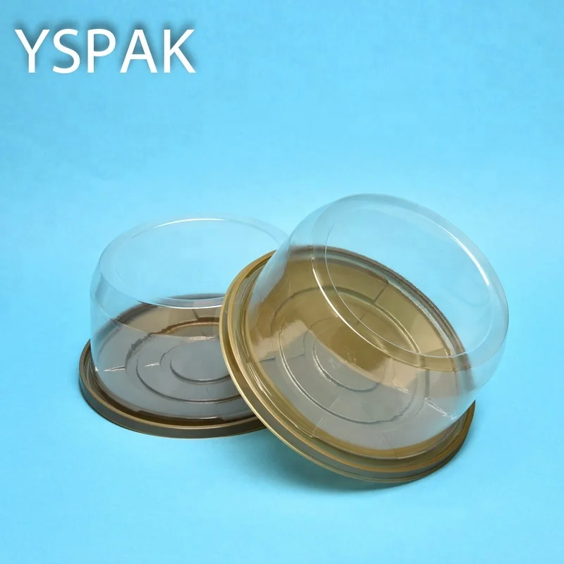 Disposable clear custom plastic cake box dome cover cake packing box