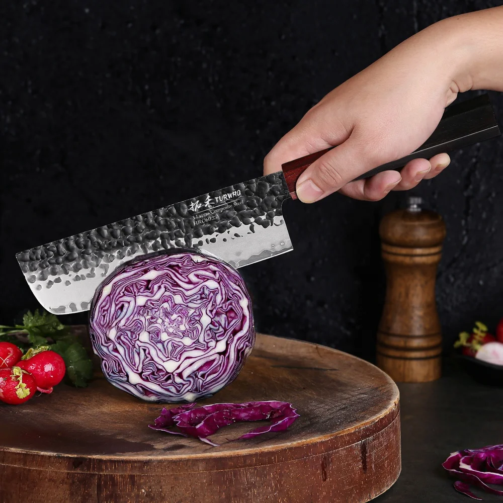 Отличное качество AUS-10 сталь японский кованый шеф-повар ручной работы нож накири