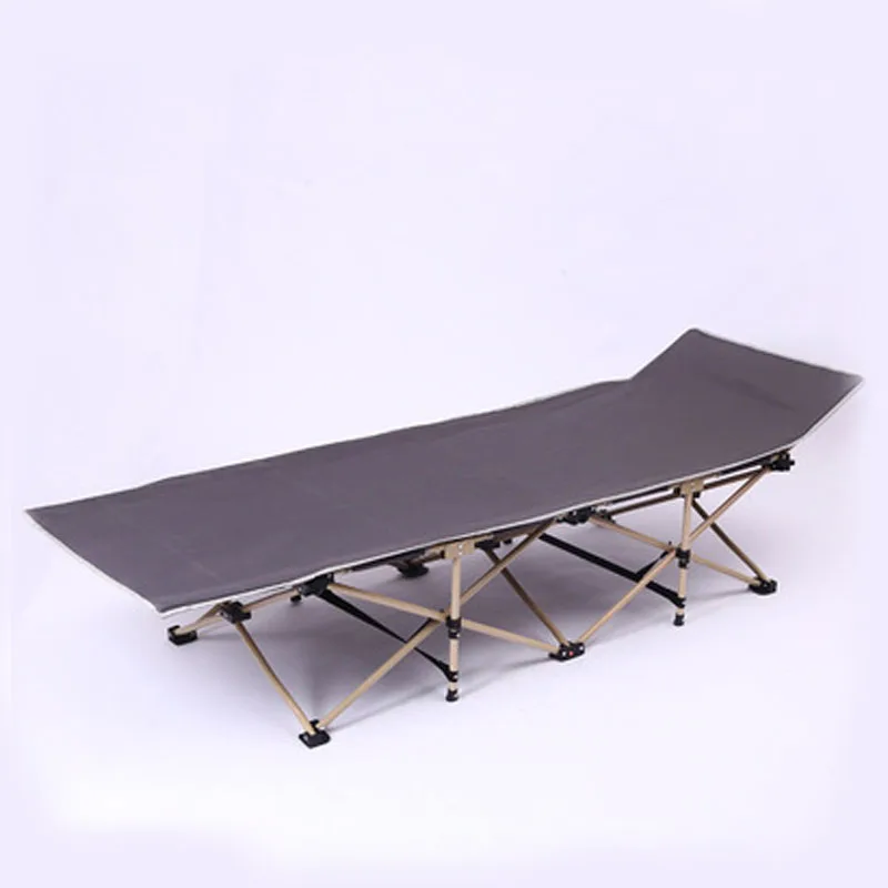 Wholesale APB002 Iron Frame Folding Cot OEM Outdoor Sleeping Bed Portable Folding Camping Bed