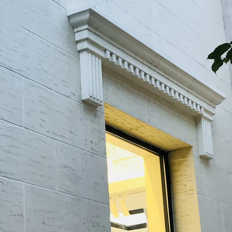 
Modern Artistic Steel Supported House Outside GRC Curtain Cornice 