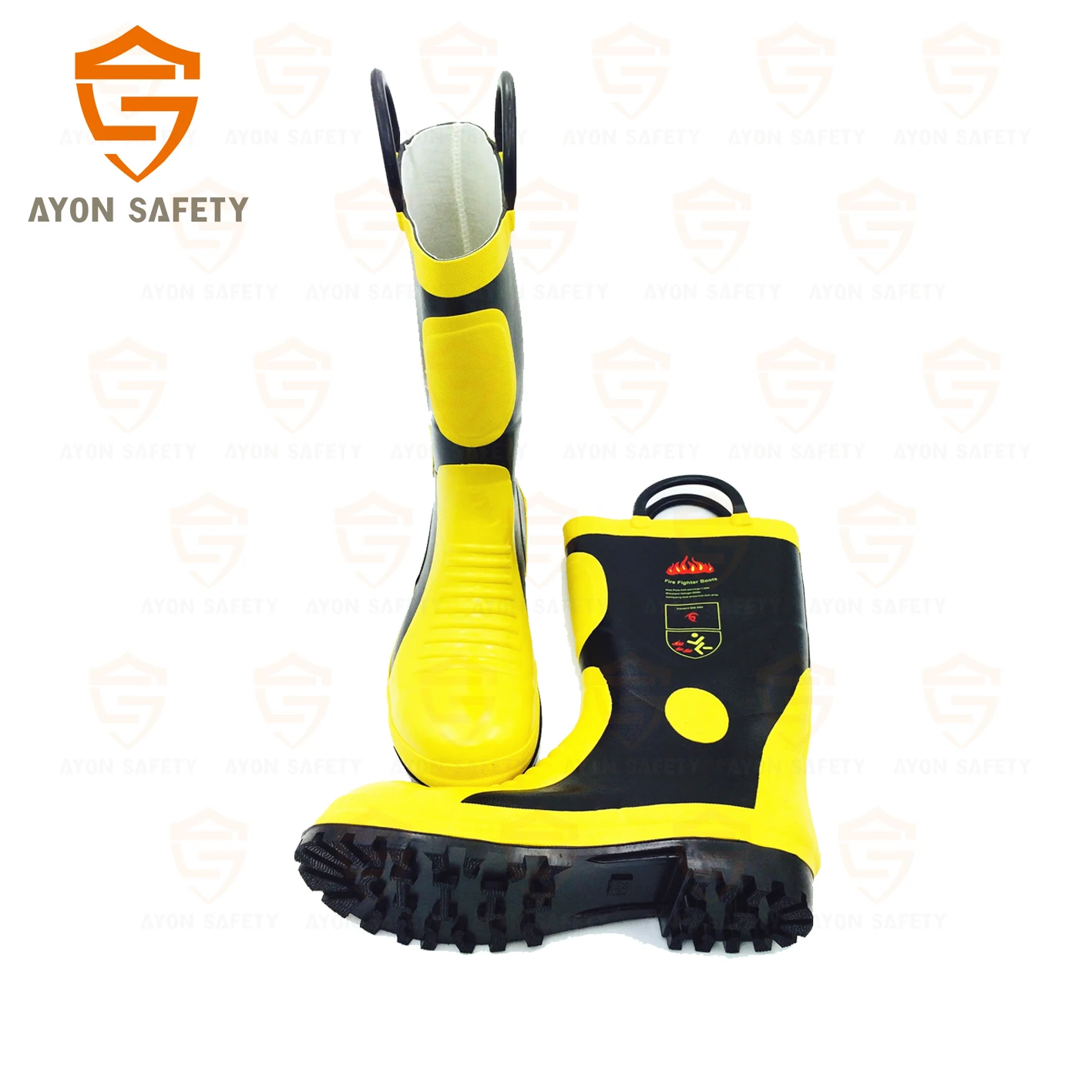 Metallurgy Thorn Insulation Vulcanized Rubber Firefighter Boots